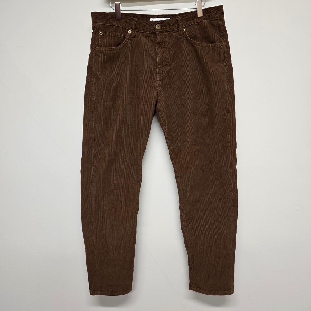 Peter Manning Corduroy Pants Mens 33x28 Brown Cotton 5-Pocket Classic Academia